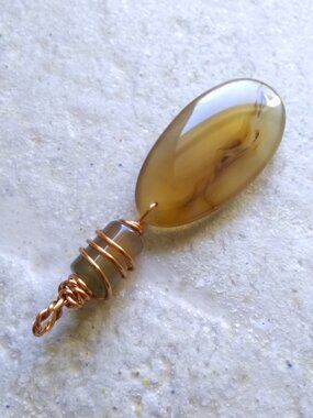 Handmade & Wire Wrapped Pendant Stack - Create your Own "Y" Necklace - Boho Chic